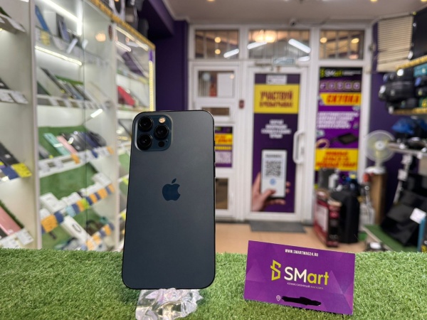 Мобильный телефон iPhone 12 Pro Max 128GB Pacific Blue в Новосибирске
